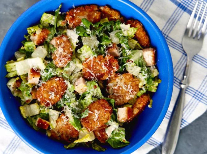 Crispy Tater Caesar Salad