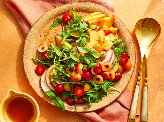 Arugula Salad with Stone Fruit