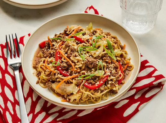 One-Pot Beef Ramen Noodles