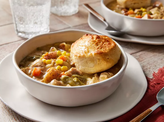 Slow Cooker Chicken Pot Pie With Biscuits