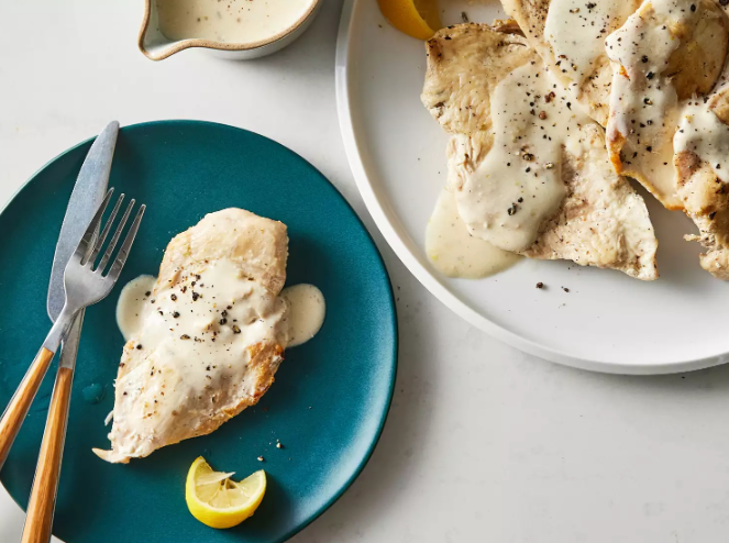 Slow Cooker Creamy Lemon Herb Chicken